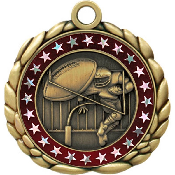 2 1/2" Quali-Craft Football Medallion - Image 9