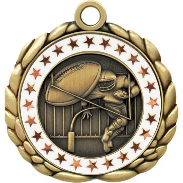 2 1/2" Quali-Craft Football Medallion - Image 10
