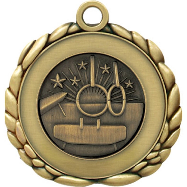 2 1/2" Quali-Craft Cheerleading Medallion - Image 1