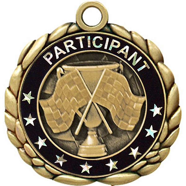 2 1/2" Quali-Craft Checkered Flag Medallion - Image 7
