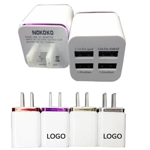 4 USB Ports Wall Charger