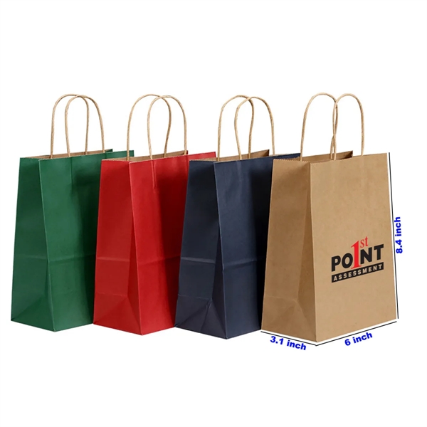 Full Color Imprited Natural Kraft Paper Shopper Bag