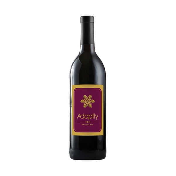 CA Merlot Red Wine with Custom Label - Image 1