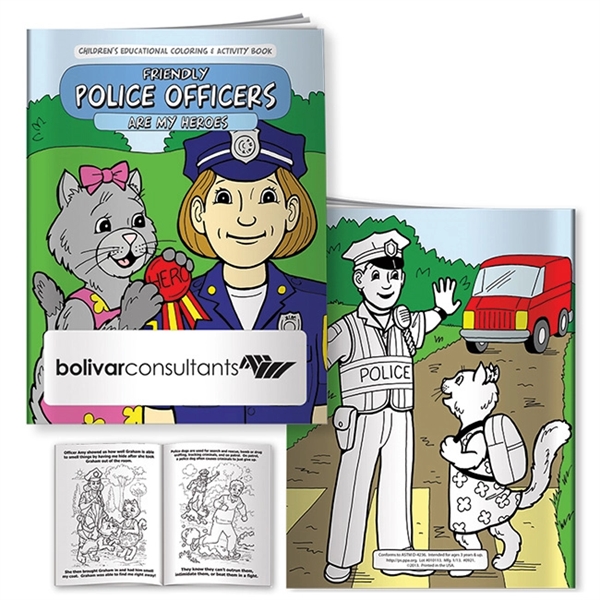 Coloring Book: Friendly Police Officers - Image 1