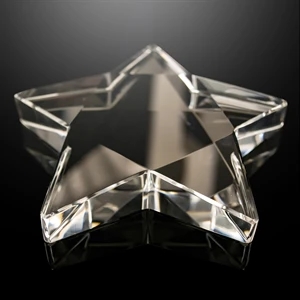 Glass Crystal Star Paperweight