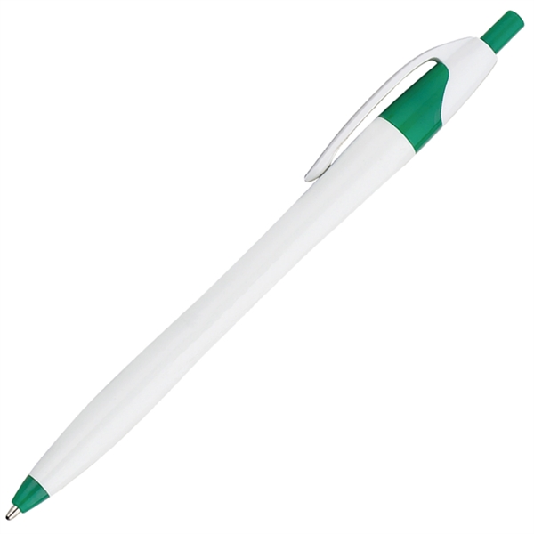 White Barrel European Design Ballpoint Pen - Image 2