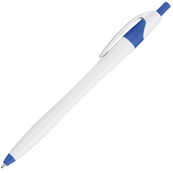 White Barrel European Design Ballpoint Pen - Image 3