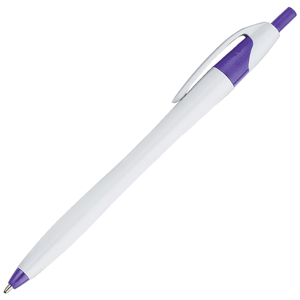 White Barrel European Design Ballpoint Pen - Image 5