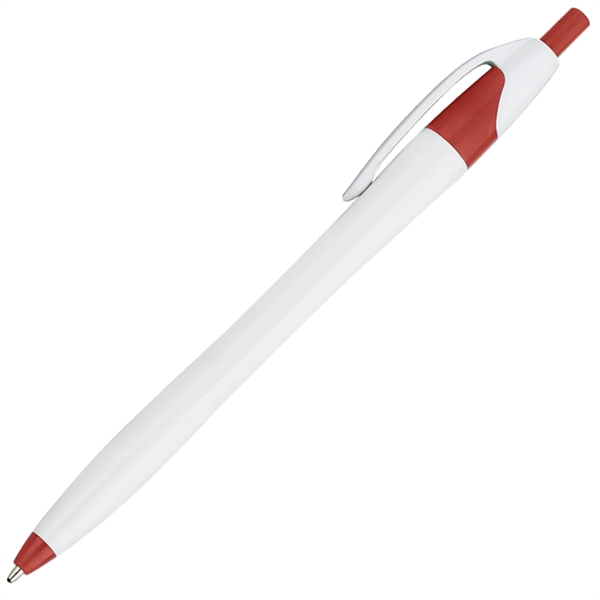 White Barrel European Design Ballpoint Pen - Image 6