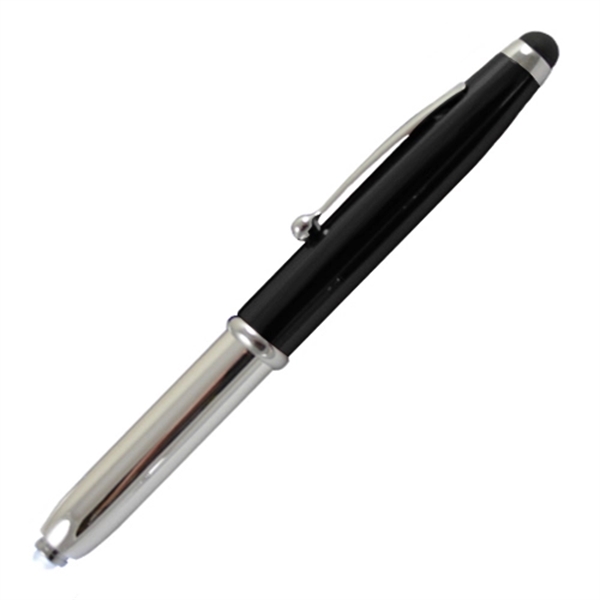 Three-In-One Stylus, Flashlight and Ballpoint Pen - Image 2