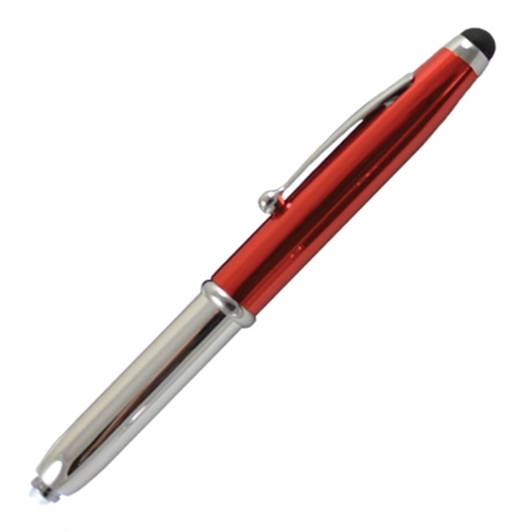 Three-In-One Stylus, Flashlight and Ballpoint Pen - Image 3