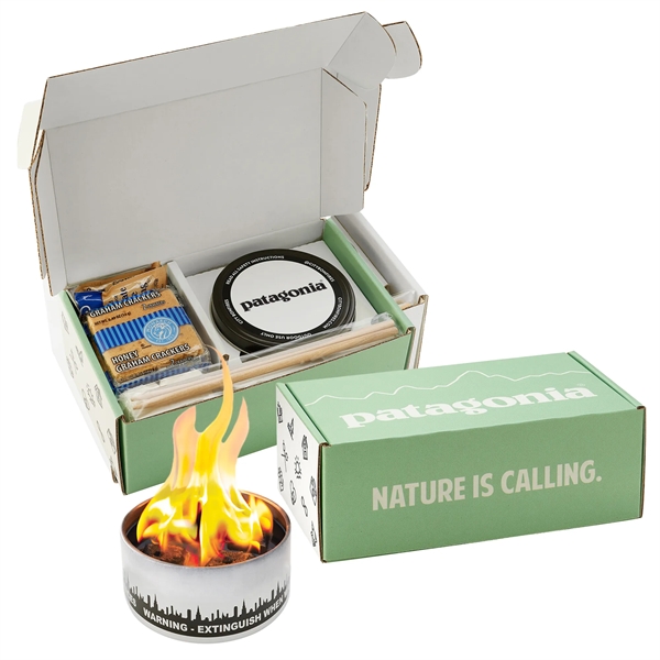 City Bonfire® S'mores Night Pack w/Fudge, Label & Custom Box