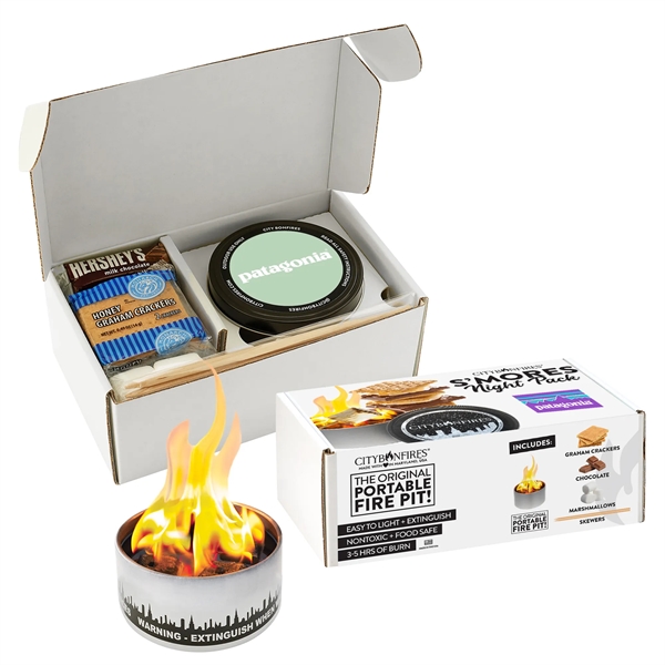 City Bonfire® S'mores Night Pack w/ Label & Custom Box Label