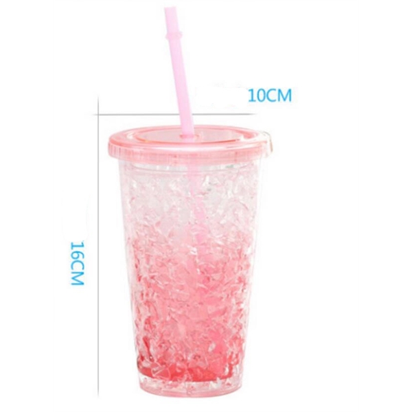 16 oz Gradient Plastic Tumbler Cup Drinkware