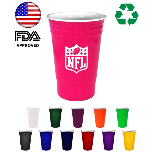 USA Made 16 oz. Double Wall Stadium Cup