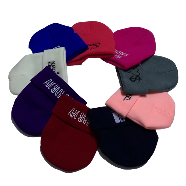 Solid Color Knit Cap, Beanie, Winter Hat