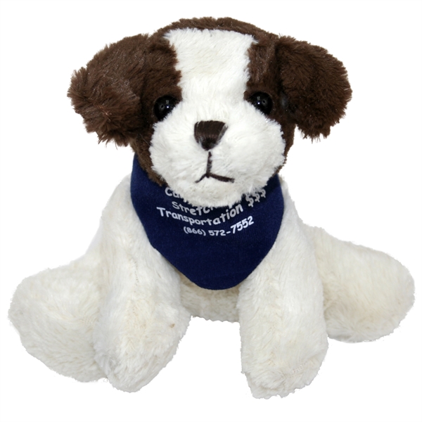 6" Floppy Dogs - White & Brown - Image 1
