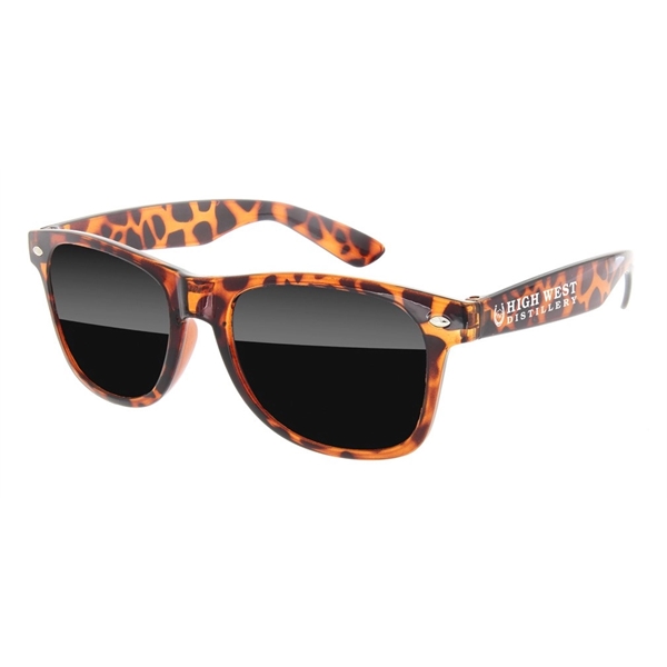 Tortoise Retro Sunglasses w/1-color imprint  CLEARANCE SALE