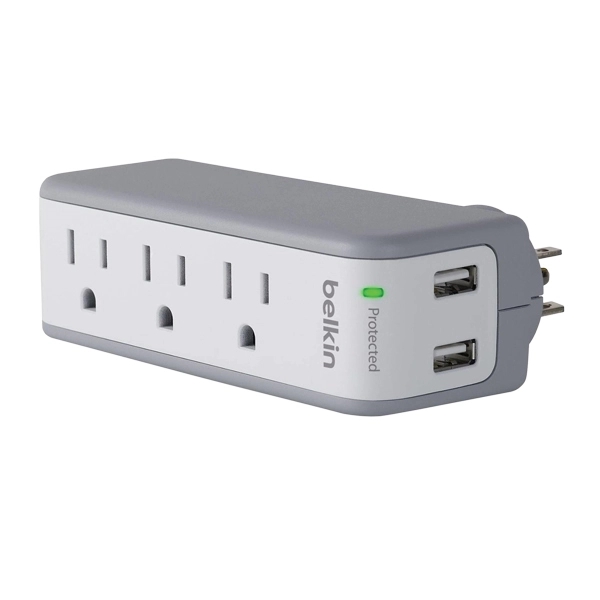 Belkin 3 Outlet Surge Protector with USB Ports (2.1A) - Image 5