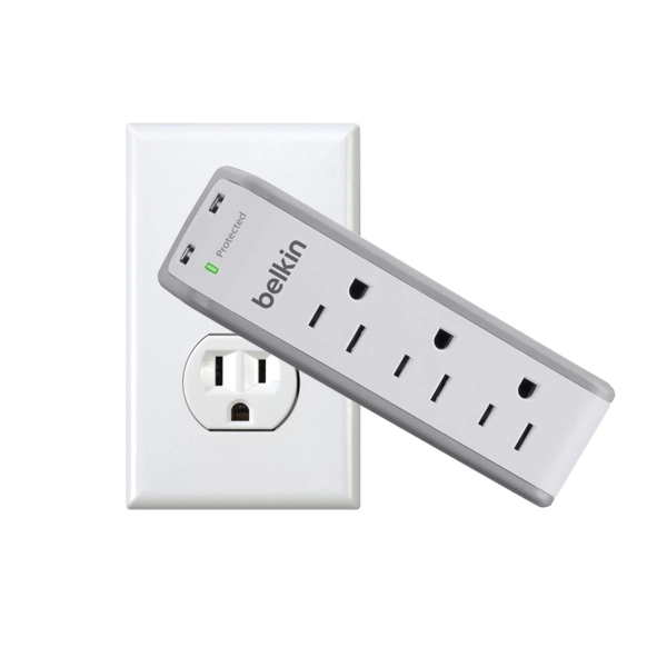 Belkin 3 Outlet Surge Protector with USB Ports (2.1A) - Image 6