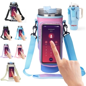 Waterproof Bottle Pouch with Phone Pocket for 40 oz Tumbler - Brilliant  Promos - Be Brilliant!