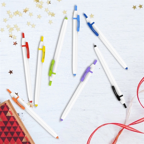 Colorful Series Plastic Ballpoint Pen, Advertising Pen - Image 3