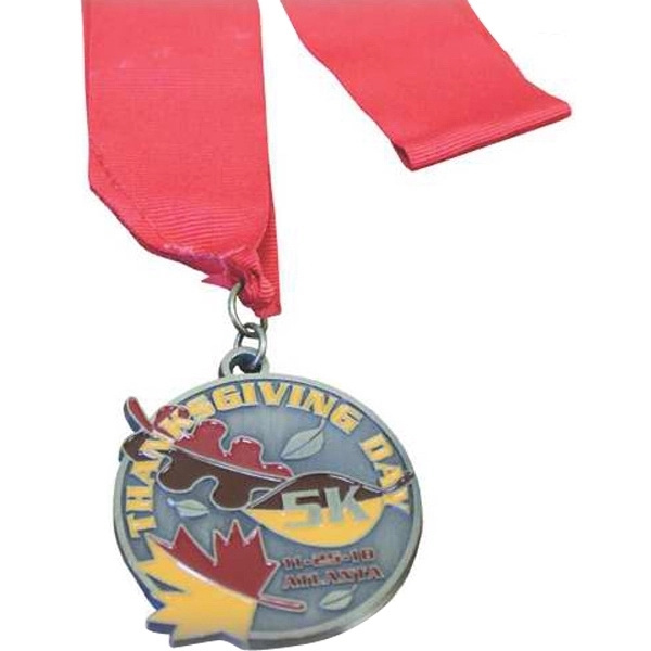 Medallion 1 3/4" w/ Ribbon/ Lanyard