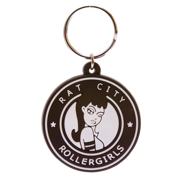 Soft PVC Key Tag 2D on 1 side; up to 1.55" diameter