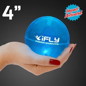 Super Sized Blue Air Bounce Balls with LEDs