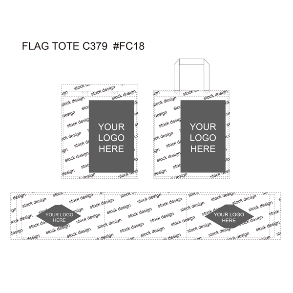 Flag 13 x 15 Small Quantity Custom All Sides Laminate Bag - Image 2