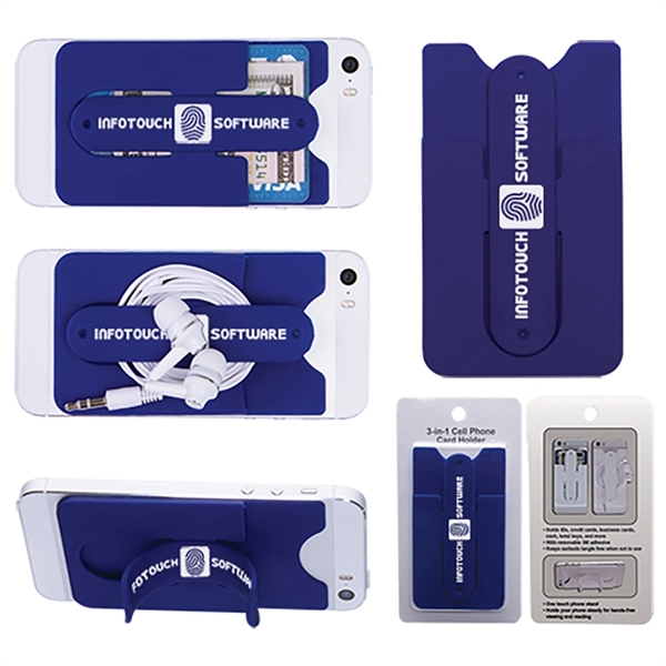 3-in-1 Cell Phone Card Holder w/Packaging - Image 7