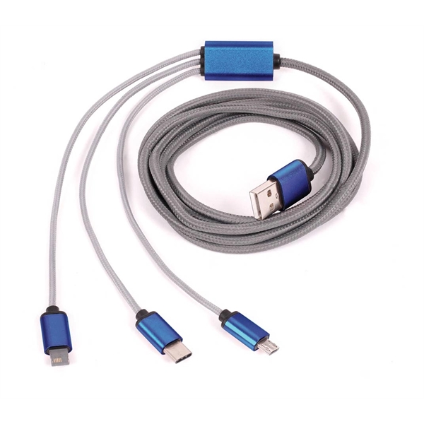 2 Meter Eclipse 3-In-One Charging Cable - Image 2