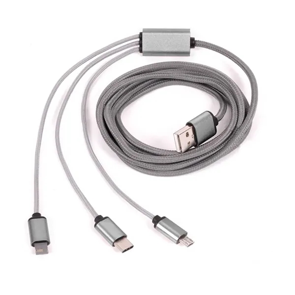 2 Meter Eclipse 3-In-One Charging Cable - Image 3