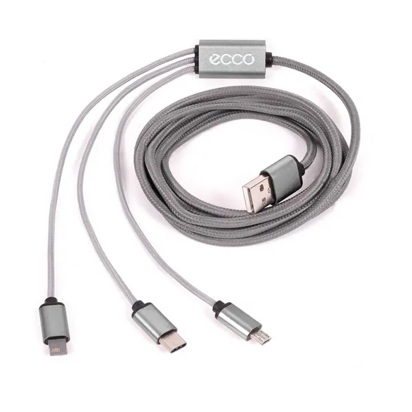 2 Meter Eclipse 3-In-One Charging Cable - Image 1