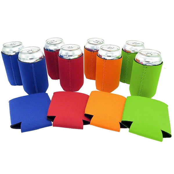 Solid or Full Color Neoprene Can Coolies