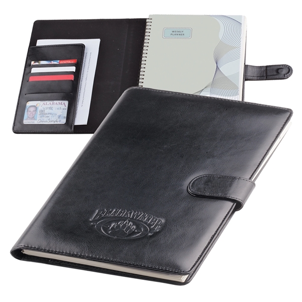 Posec Leatherette Weekly Planner - Image 1