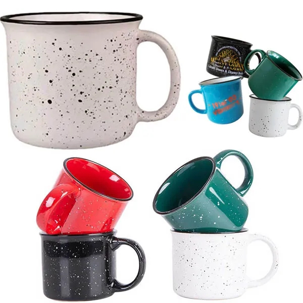 Drinkware Ceramic Mug Camper Campfire Cup