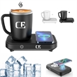 3 in 1 Heating Cooling Coffee Mug Warmer with 15W Wireless C