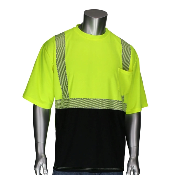 Hi Viz Class 2 Segmented Tape Safety Workwear T-Shirt