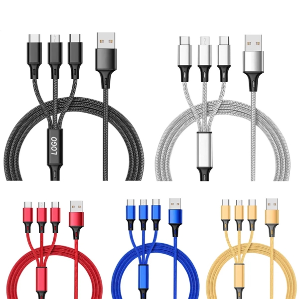 Universal 3 in 1 Multiple USB Cable