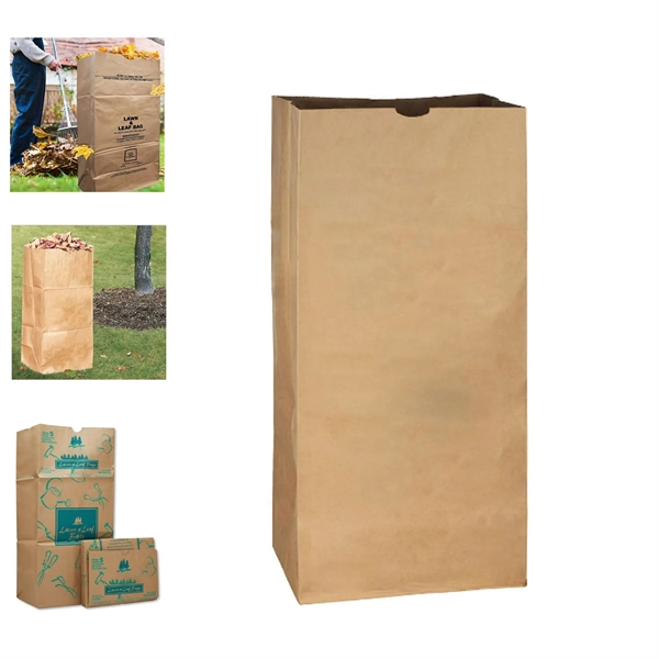 2-Ply Heavy-Duty Yard Waste Compost Law Leaf Paper Bags
