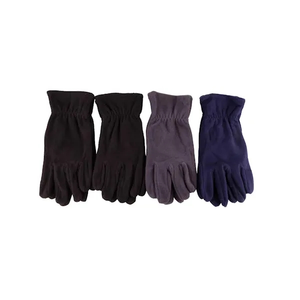 Men's Fleece Gloves -  4 Assorted Colors