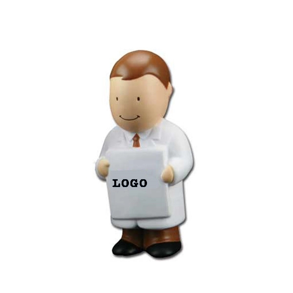Male Doctor Stress Ball,Taking the Card Doctor PU Ball
