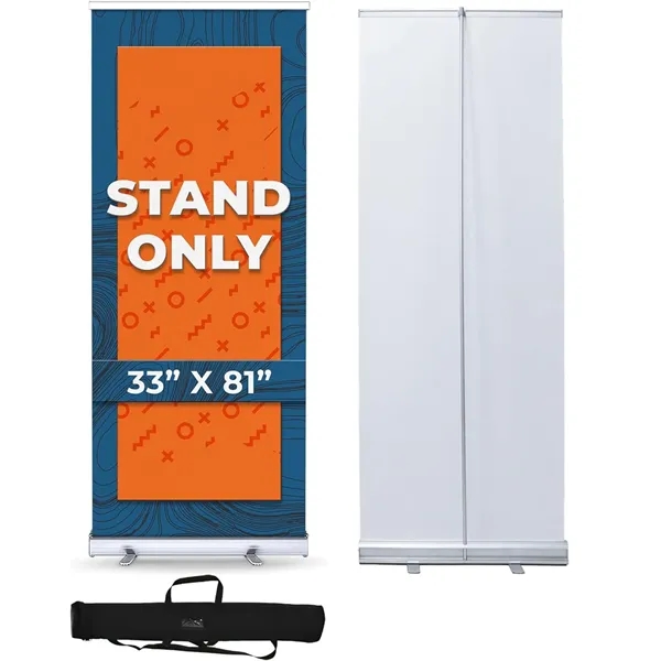 31in x 79in Retractable Banner Stand with Carrying Bag