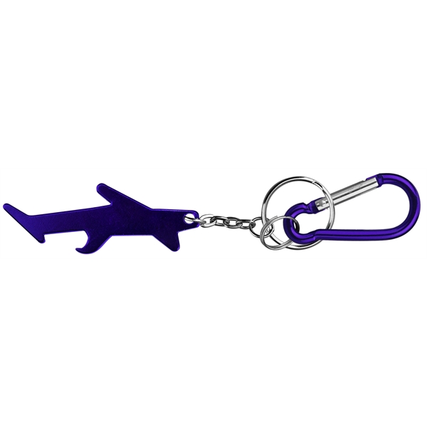 Plane / aircraft shape bottle opener keychain - Image 2