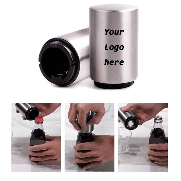 Magnet-automatic Stainless Steel Bottle Opener - Image 1