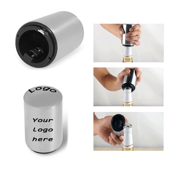 Magnet-automatic Stainless Steel Bottle Opener - Image 2