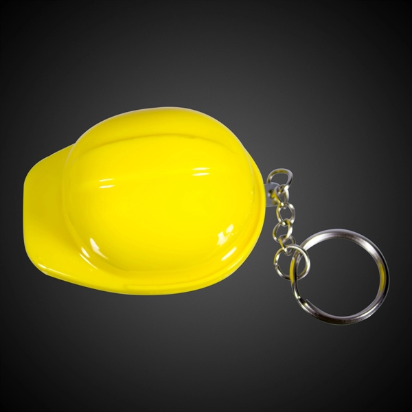 Yellow Plastic Construction Hat Bottle Opener Key Chain - Image 6