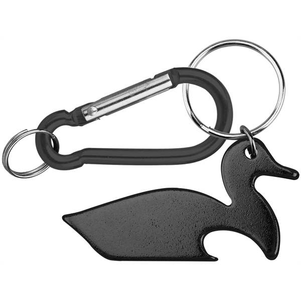 Duck Shape Bottle Opener with Key Chain & Carabiner - Image 4