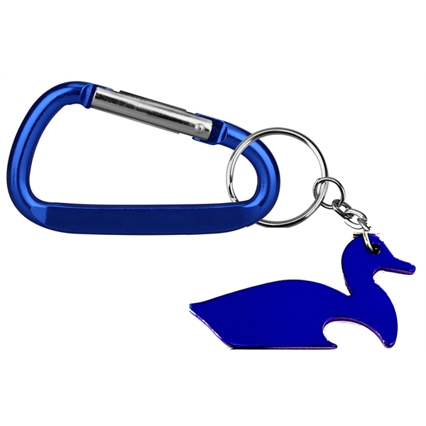 Duck Shape Bottle Opener with Key Chain & Carabiner - Image 6